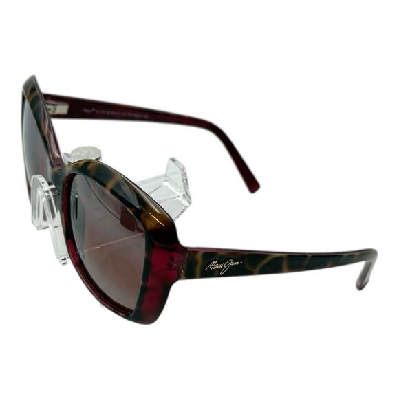 Maui Jim Orchid Sunglasses Peacock Tortoise Gray Lens STG-BG Made in Italy main image 7